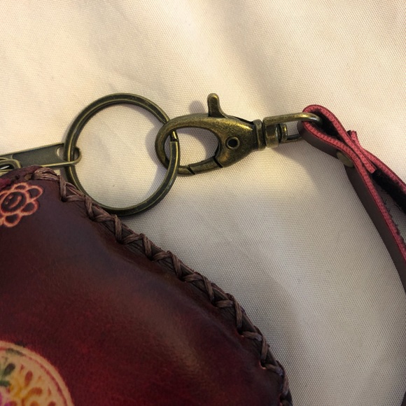 Genuine Leather Handmade Coin Bag or Wristlet - Picture 3 of 5